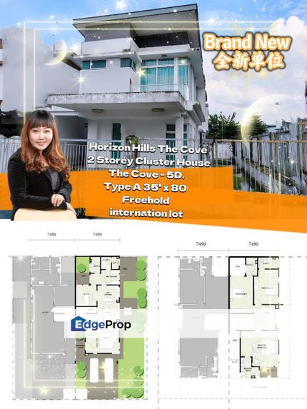 2 Storey Cluster House @ The Cove Horizon Hills, Johor, Nusajaya