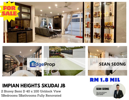 IMPIAN HEIGHTS Unblock View SEMI D Skudai Johor, Johor, Skudai