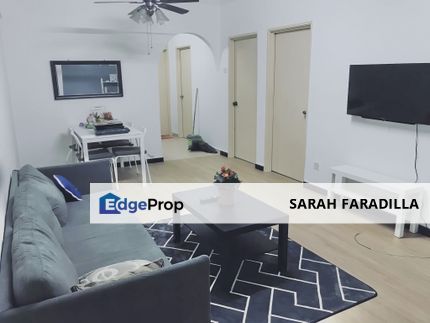 Pangsapuri Suria Puchong - Apartment - Ground Floor Fully Furnished Unit - For Rent, Selangor, Bandar Kinrara Puchong