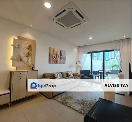 🏡 Suasana Residence Suites @ JB Town 🏡 走路十多分钟就到达新柔关卡‼️楼下就可以吃海底捞的Sausana Suites🤩这个还是稀有款式付送一个比studio还大的560sqft超大阳台的单位🔥全家私单位拎包入住, Johor, Johor Bahru