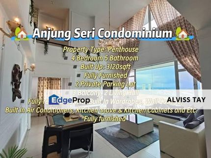 🏡 Anjung Seri Condominium 🏡 💥 Super Penthouse 💥 Super Big House 💥💔➕便宜出售，屋子里里外外还是新新美美的，照片看到的95%都是一起送, Johor, Masai