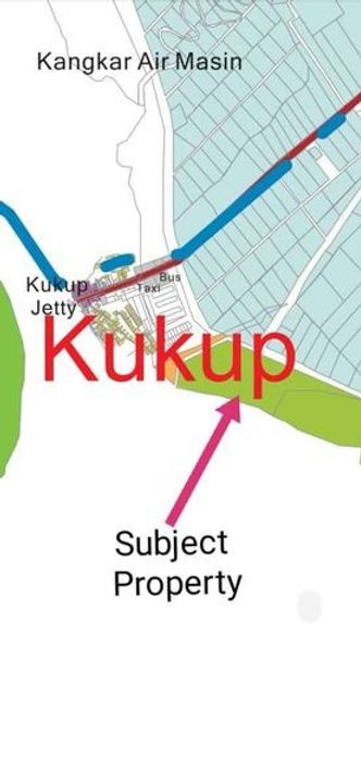 Kukup Commercial Land  过去kukup 旅游区只20 min. Kukup 世界最南方红树 林鱼巷可以发展旅游业,周末人潮拥挤,以星加坡旅客為主,都是来吃海鲜，如开发大自然景点定吸引大批星加坡和外国旅客过来小住幾天,以放松生活压力, Johor, Pontian