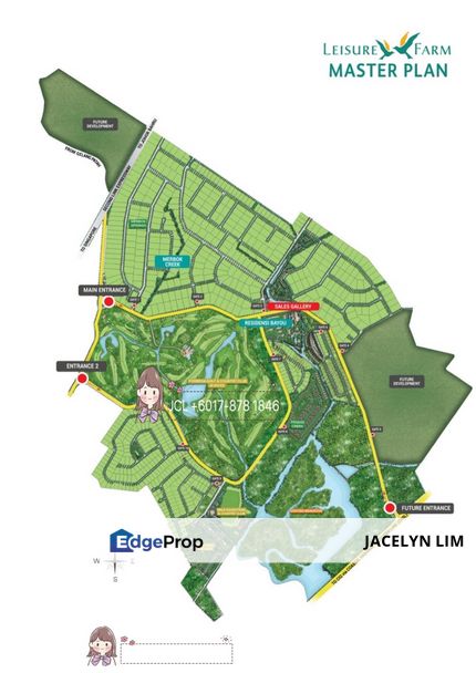 1 acre + Bungalow Land in Leisure Farm For Sale, Johor, Gelang Patah