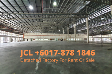 Johor Bahru  Detached Factory w 7,800 Amp BUA 583k