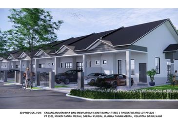 Teres 1 Tingkat Tanah Merah