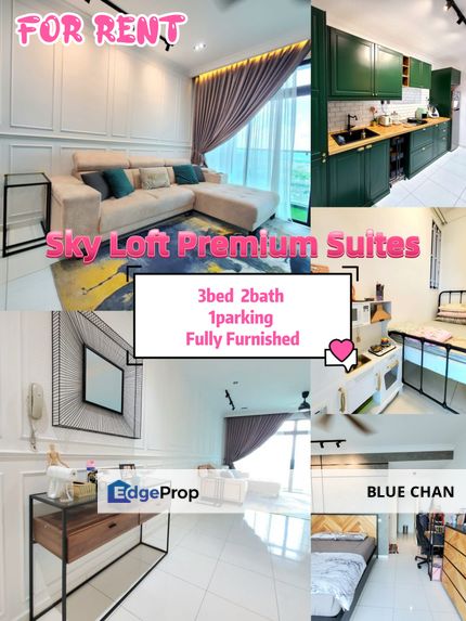 Sky Loft Premium Suites 3bed 2bath Fully Furnish, Johor, Johor Bahru