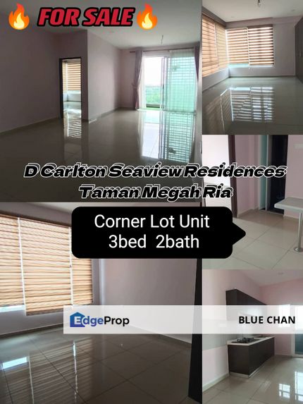 D'Carlton Seaview Residences 3bed 2bath Corner Lot, Johor, Masai