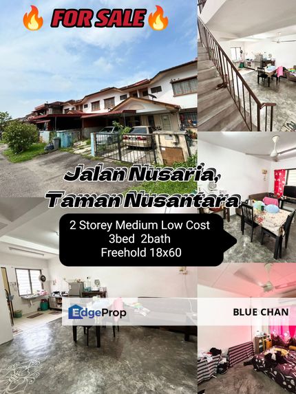 Taman Nusantara 2 Storey Medium Low Cost 3bed, Johor, Gelang Patah