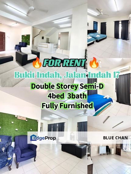 Bukit Indah 2 Storey Semi D 4bed 3bath , Johor, Johor Bahru