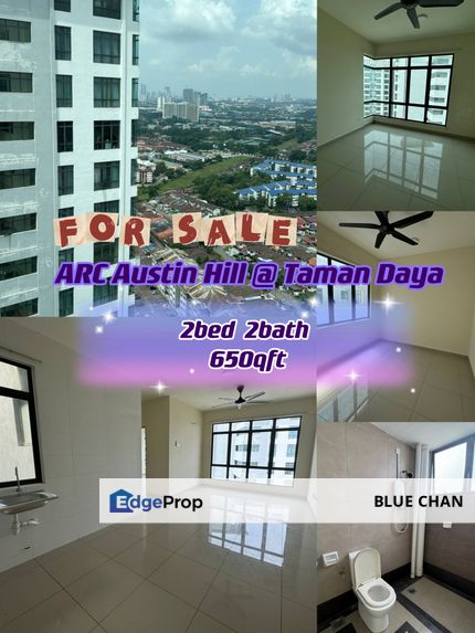 ARC Austin Hill @ Taman Daya 2bed 2bath For Sale, Johor, Johor Bahru