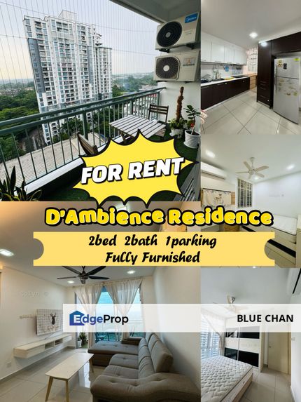 D’Ambience Residence 2bed 2bath Fully Furnished , Johor, Permas Jaya/Senibong