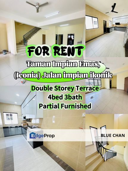 Taman Impian Emas 2 Storey Terrace 4bed 3bath , Johor, Skudai