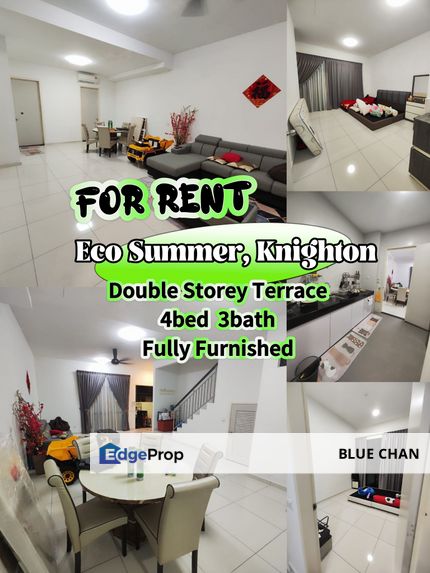 Eco Summer, Knighton 2 Storey Terrace 4bed 3bath, Johor, Johor Bahru
