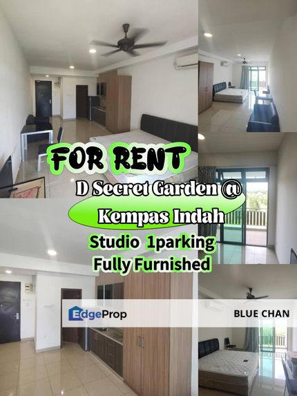 D Secret Garden Kempas Indah Studio Fully Furnish, Johor, Johor Bahru