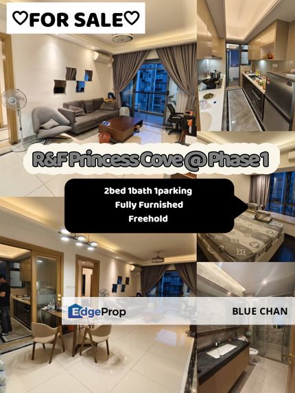 R&F Princess Cove 2bed 1bath Fully Furnished, Johor, Johor Bahru