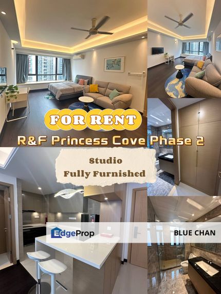 R&F Princess Cove Studio Fully Furnished For Rent , Johor, Johor Bahru