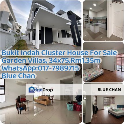 Bukit Indah Cluster House For Sale , Johor, Johor Bahru