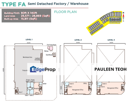 FREEHOLD NEW Semi-D Factory/Warehouse in Banting | BU 15,811sf LA 28,869sf, Selangor, Banting