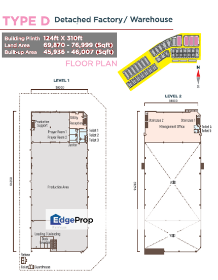 FREEHOLD NEW Detach Factory/Warehouse in Banting | BU 46,007sf LA69,870sf, Selangor, Banting