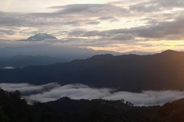 Land for sale in kokol hill with Mount Kinabalu view