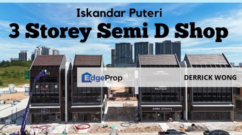 Aurora avenue/ 3sty Semi D shop factory/ Johor bahru/ Bukit indah/ Sutera utama/ Mount austin, Johor, Gelang Patah