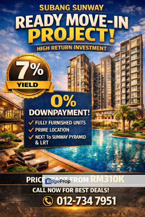 New Project Good Buy Ready move in 7% Yield , Selangor, Subang Jaya