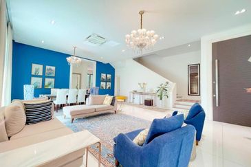 Cornerlot Renovated Modern Interior Design Double Storey Semi Detached Lukisan Alam Impian