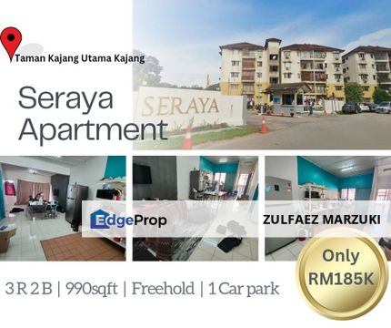 Seraya apartment kajang for sale, Selangor, Kajang