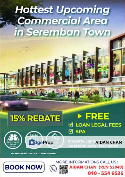 New Freehold Commercial Shop Lot Near Heart of Seremban, Negeri Sembilan, Seremban