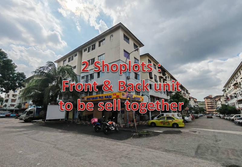 Pangsapuri Putra Raya - Corner Lot Front & Back Shoplot unit for Sale