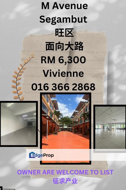 M avenue shop segambut Mon't Kiara Ground floor Shop, Kuala Lumpur, Segambut