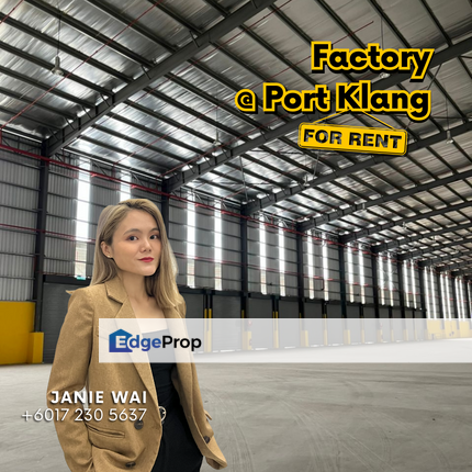 Port Klang Freezone Warehouse Detached Factory Loading Bay Office Import Export Malaysia, Selangor, Klang