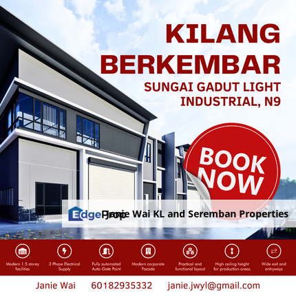 Senawang Sungai Gadut Light Industrial Factory Warehouse TTJF Seremban, Negeri Sembilan, Senawang