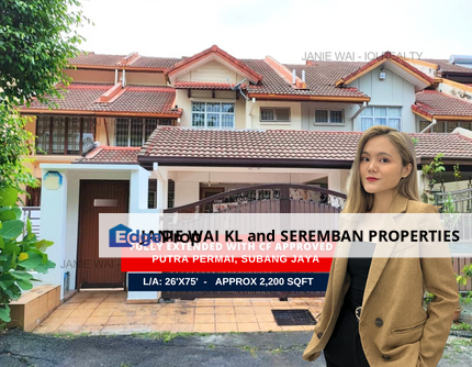 Putra Permai Subang Jaya Selangor 2 Storey Terrace House Fully Extended with CF approved, Selangor, Subang Jaya