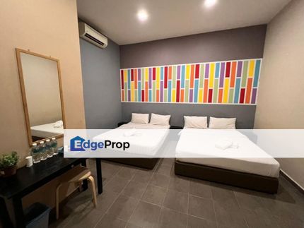 3min Drive to Jonker Street 2 joined 3 storey Hotel (44rooms) with Lift at Kota laksamana Melaka for Rent, Melaka, Melaka Tengah