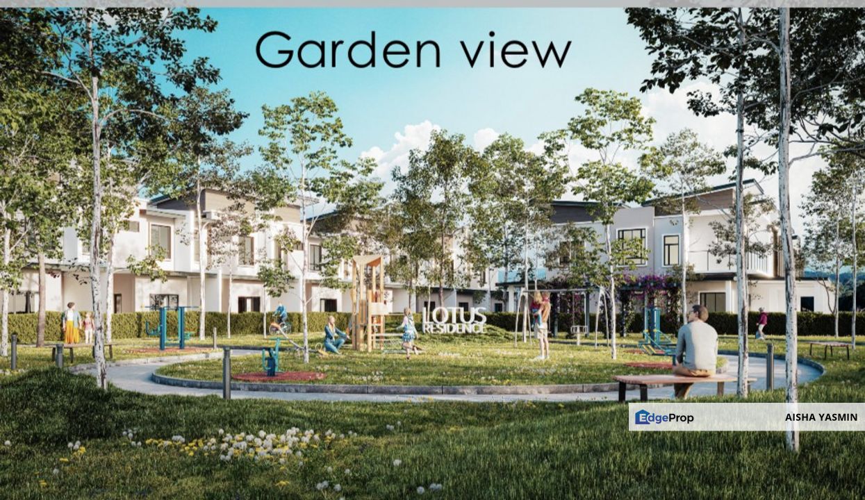Lotus Residence Double Storey Terrace at 9th Mile Kuching for Sale, Sarawak, Kota Samarahan