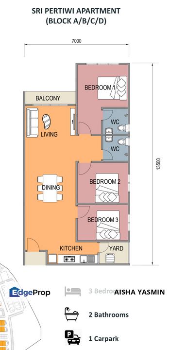 Nouvel Apartment Sri Pertiwi at Kota Samarahan for Sale, Sarawak, Kota Samarahan