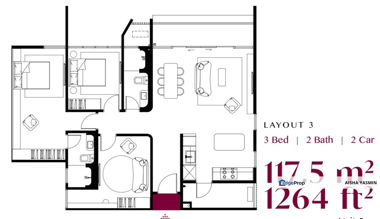 Premium Designer Fully Furnished AVANTI by ELICA at Jalan Kung Phin for Sale, Sarawak, Kuching