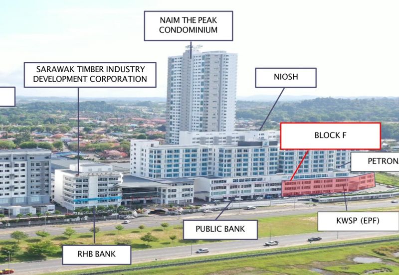 Three Storey Commercial Shop Office at Bintulu for Sale