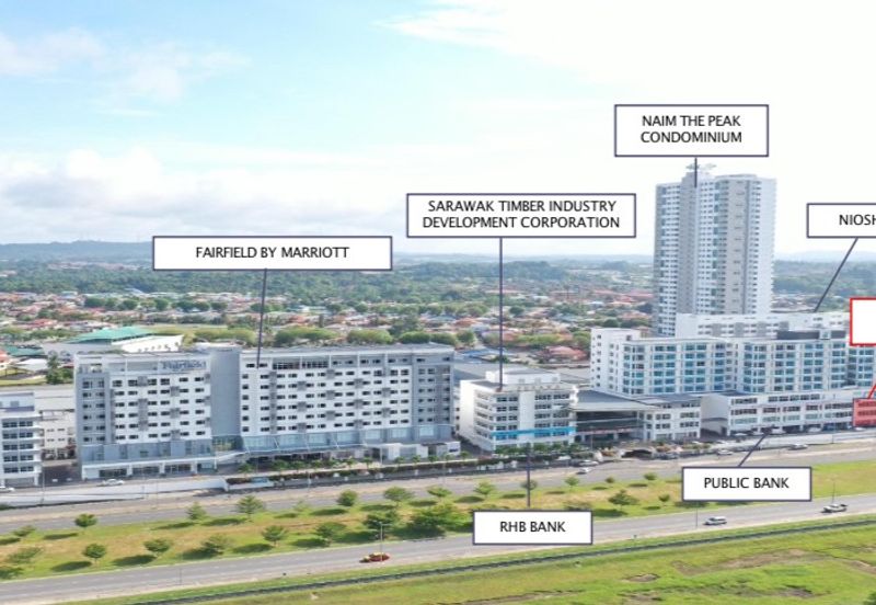 Three Storey Commercial Shop Office at Bintulu for Sale