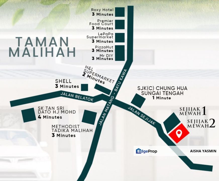 New Single-Storey Homes in Matang with High Ceilings & Premium Finishes, Sarawak, Kuching