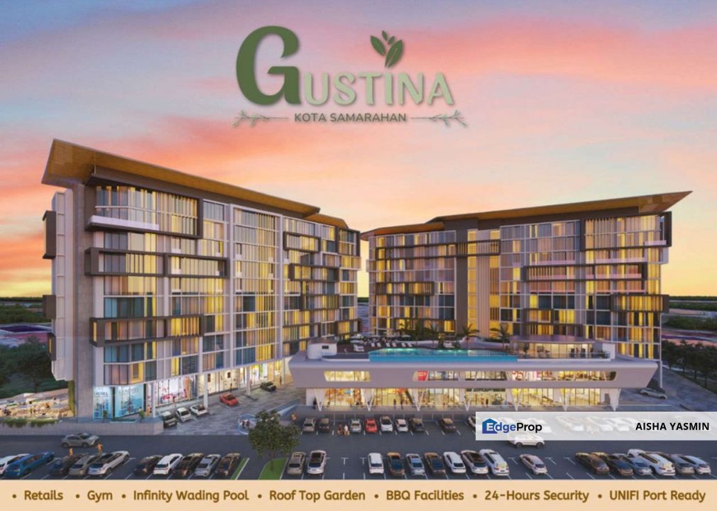 Partially Furnished GUSTINA Residence Close to ART station Samarahan, Sarawak, Kota Samarahan