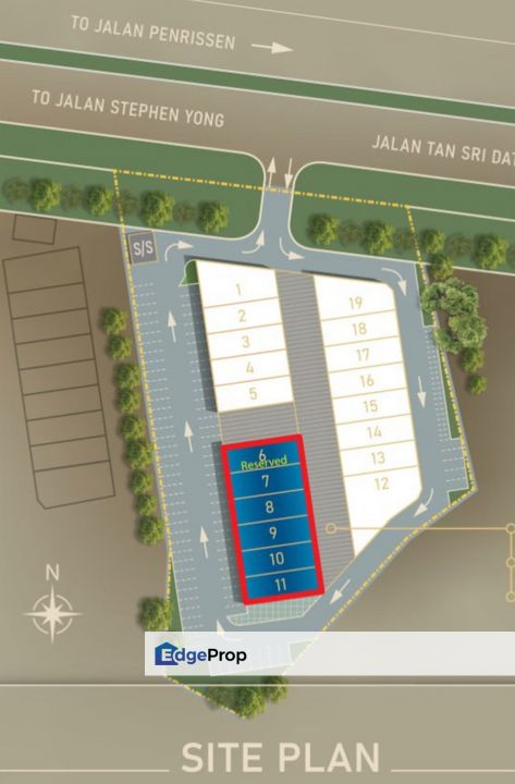 New Three Storey Shophouse near Kuching City Mall Commercial for Sale, Sarawak, Kuching