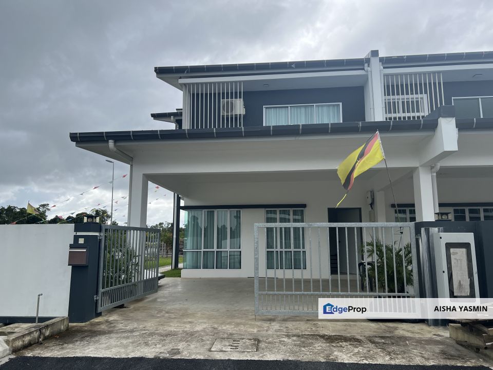 New Double Storey Terrace with Solar Panel | Mix Zone | SERENE@SAKURA at Petra Jaya For Sale , Sarawak, Kuching