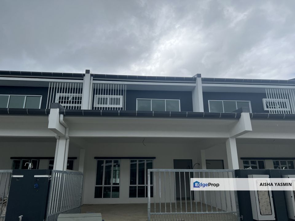 New Double Storey Terrace with Solar Panel | Mix Zone | SERENE@SAKURA at Petra Jaya For Sale , Sarawak, Kuching