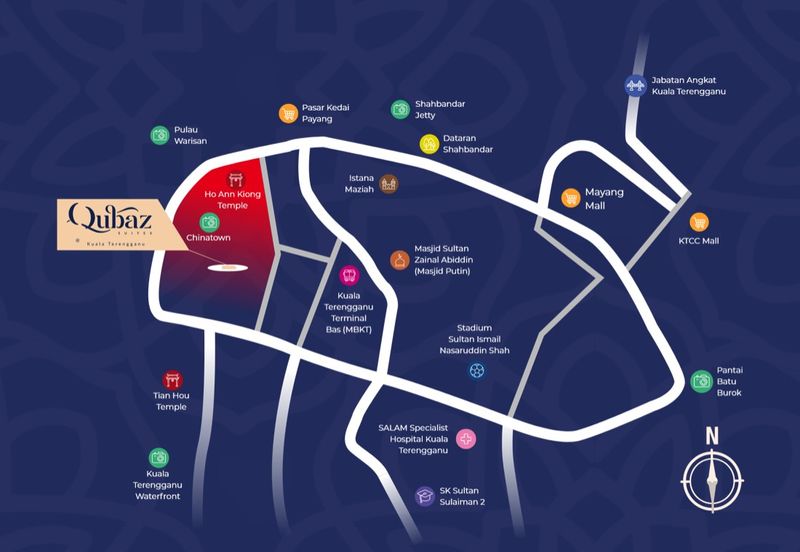 QUBAZ Suites at Waterfront Kuala Terengganu 