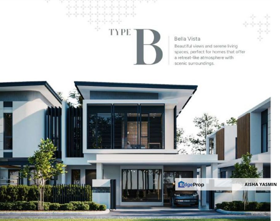 Large Double Storey SEMI DETACHED Edenova Residence at Bintulu for Sale, Sarawak, Bintulu