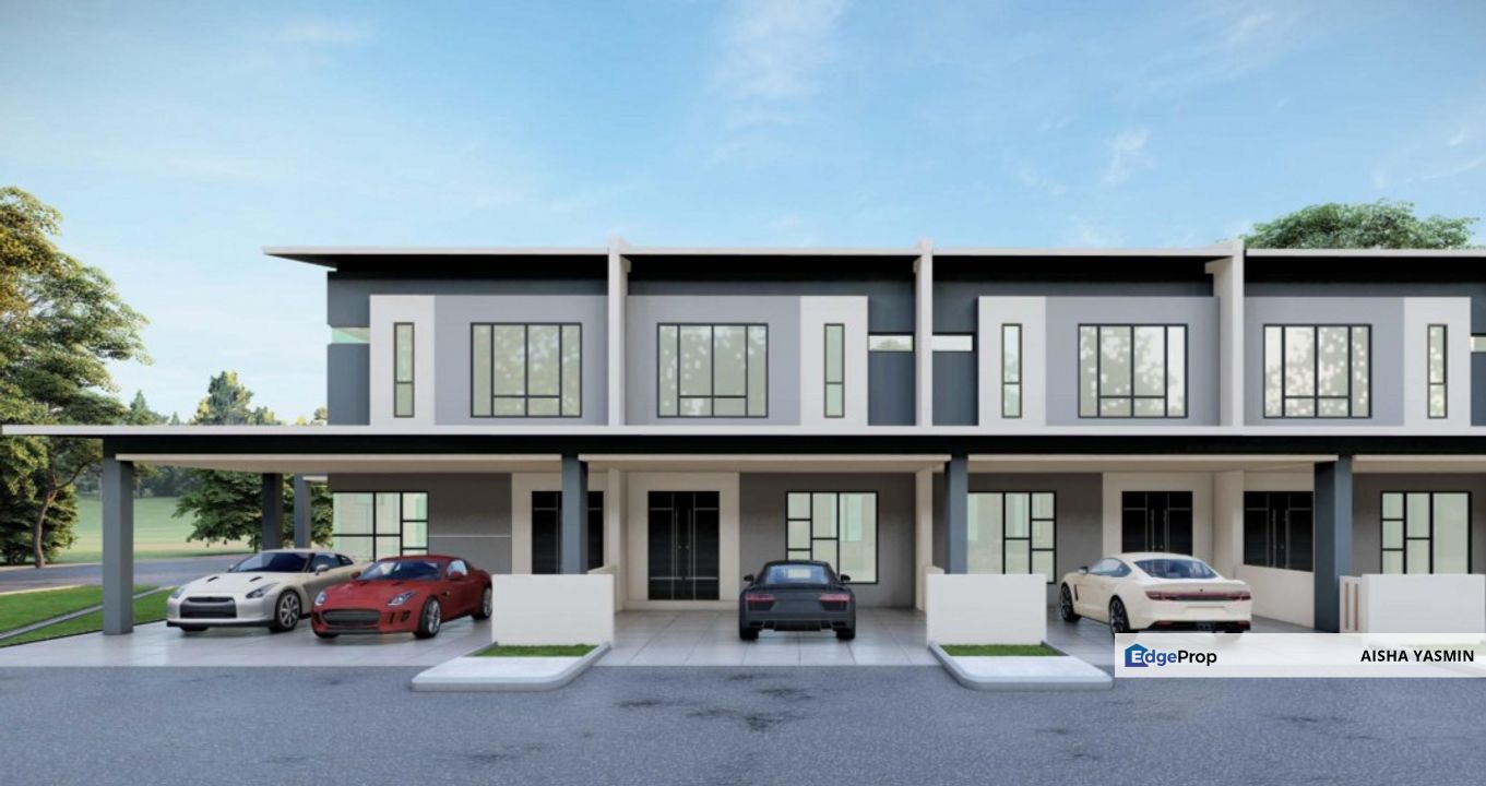 New Double Storey Terrace CENTRAL VILLA at Stutong Baru for Sale, Sarawak, Kuching