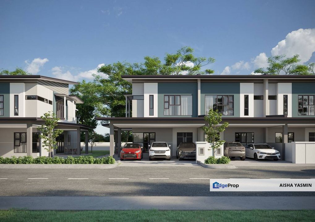 New Double Storey Terrace CENTRAL VILLA at Stutong Baru for Sale, Sarawak, Kuching