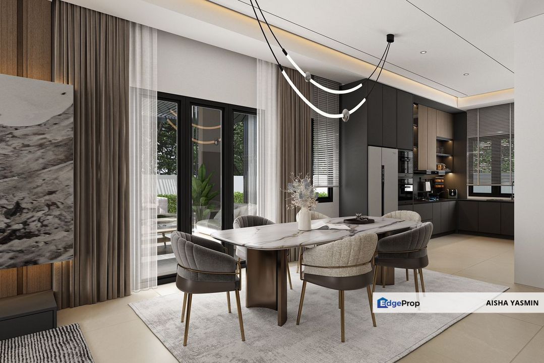 Elegant Double Storey Terrace AVA GRAND at Jalan Kung Phin for Sale, Sarawak, Kuching